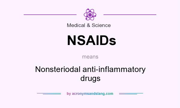 What does NSAIDs mean? It stands for Nonsteriodal anti-inflammatory drugs