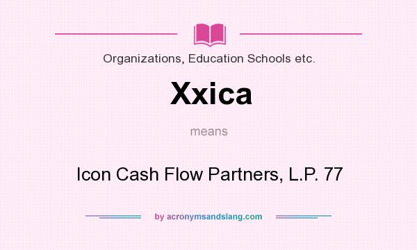 What does Xxica mean? It stands for Icon Cash Flow Partners, L.P. 77