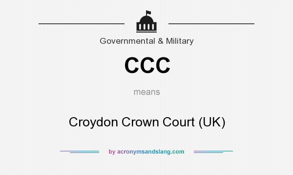 What does CCC mean? It stands for Croydon Crown Court (UK)