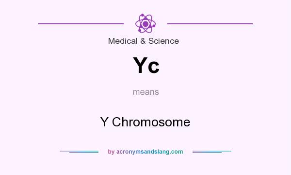 What does Yc mean? It stands for Y Chromosome
