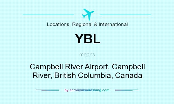 What does YBL mean? It stands for Campbell River Airport, Campbell River, British Columbia, Canada