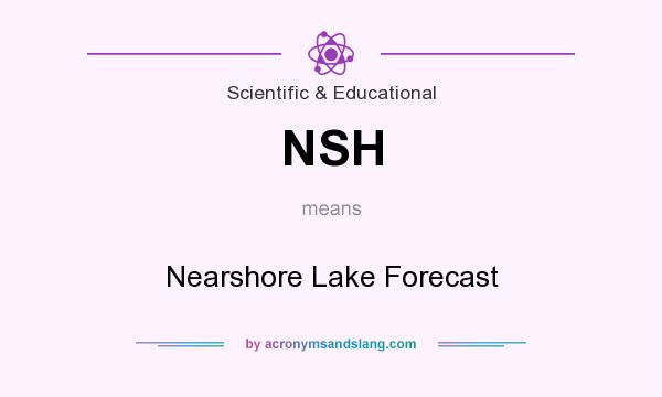 What does NSH mean? It stands for Nearshore Lake Forecast