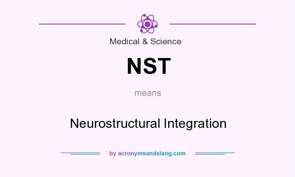 What does NST mean? It stands for Neurostructural Integration