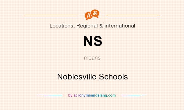 What does NS mean? It stands for Noblesville Schools