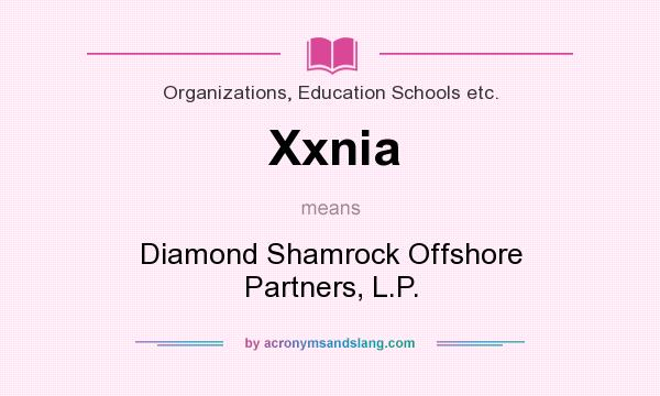 What does Xxnia mean? It stands for Diamond Shamrock Offshore Partners, L.P.