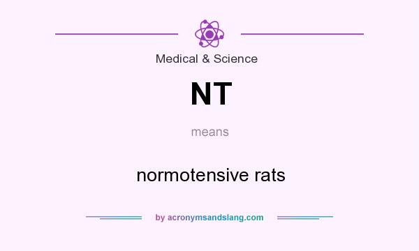What does NT mean? It stands for normotensive rats