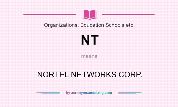 What does NT mean? It stands for NORTEL NETWORKS CORP.