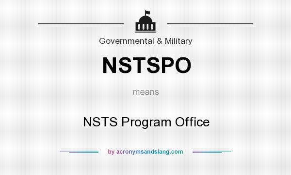 What does NSTSPO mean? It stands for NSTS Program Office