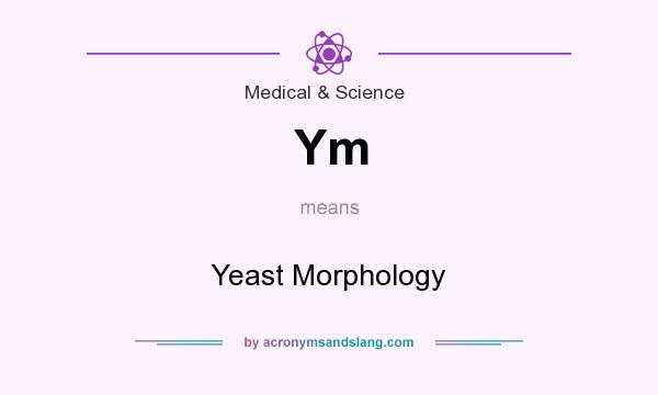 What does Ym mean? It stands for Yeast Morphology