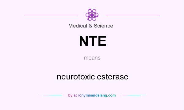 What does NTE mean? It stands for neurotoxic esterase