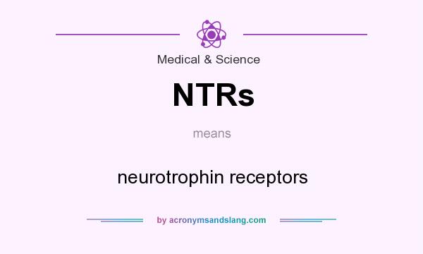 What does NTRs mean? It stands for neurotrophin receptors