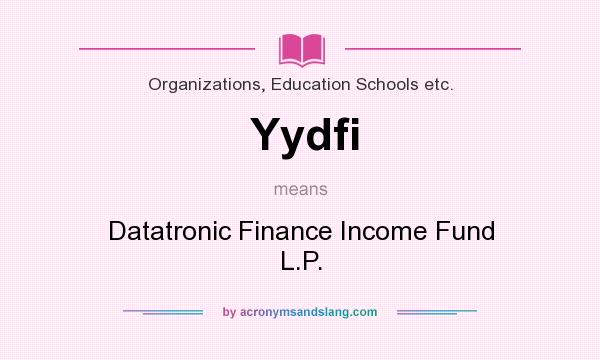 What does Yydfi mean? It stands for Datatronic Finance Income Fund L.P.