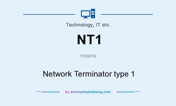 What does NT1 mean? It stands for Network Terminator type 1