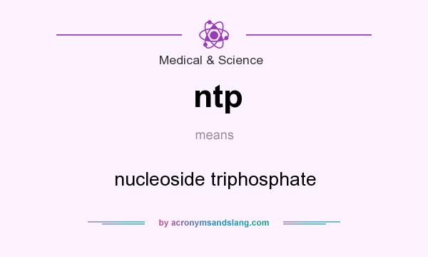What does ntp mean? It stands for nucleoside triphosphate