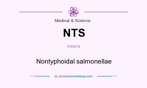 What does NTS mean? It stands for Nontyphoidal salmonellae