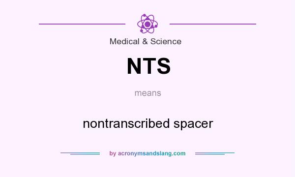 What does NTS mean? It stands for nontranscribed spacer