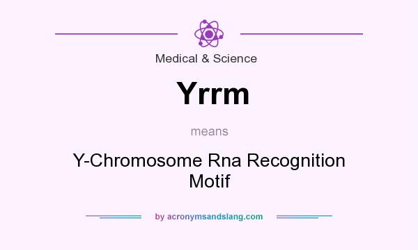 What does Yrrm mean? It stands for Y-Chromosome Rna Recognition Motif