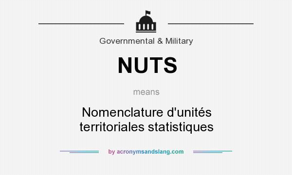 What does NUTS mean? It stands for Nomenclature d`unités territoriales statistiques