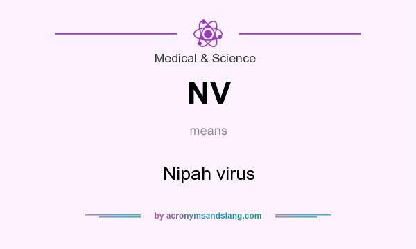 What does NV mean? It stands for Nipah virus