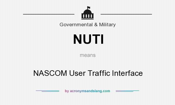 What does NUTI mean? It stands for NASCOM User Traffic Interface