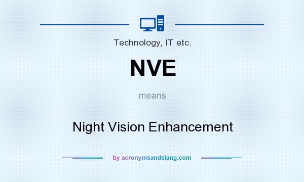 What does NVE mean? It stands for Night Vision Enhancement