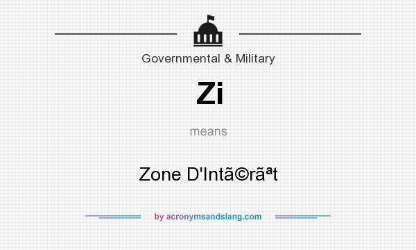 What does Zi mean? It stands for Zone D`Intrt