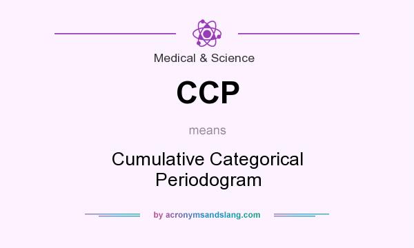 What does CCP mean? It stands for Cumulative Categorical Periodogram