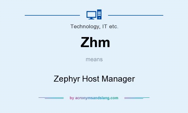 What does Zhm mean? It stands for Zephyr Host Manager