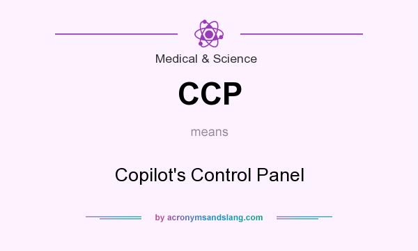 What does CCP mean? It stands for Copilot`s Control Panel