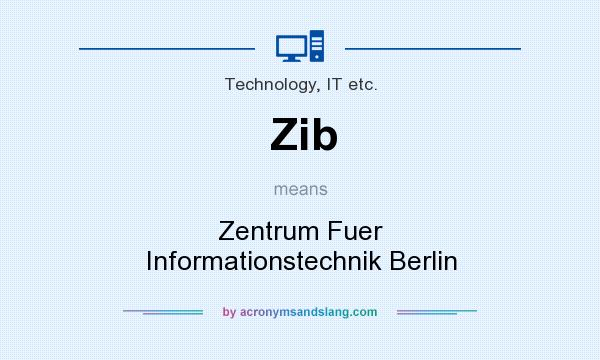 What does Zib mean? It stands for Zentrum Fuer Informationstechnik Berlin