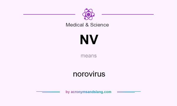 What does NV mean? It stands for norovirus