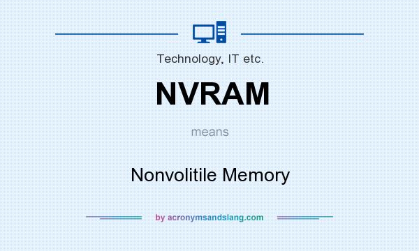 What does NVRAM mean? It stands for Nonvolitile Memory