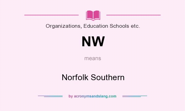 What does NW mean? It stands for Norfolk Southern