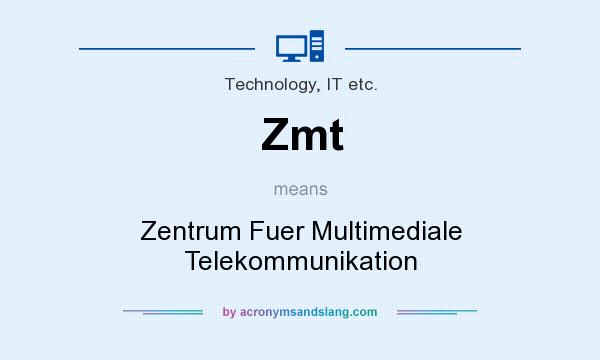 What does Zmt mean? It stands for Zentrum Fuer Multimediale Telekommunikation