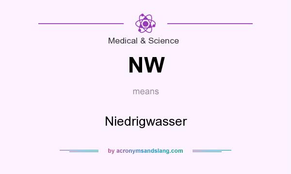 What does NW mean? It stands for Niedrigwasser