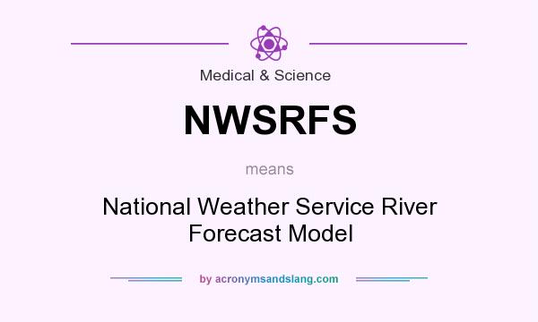 What does NWSRFS mean? It stands for National Weather Service River Forecast Model