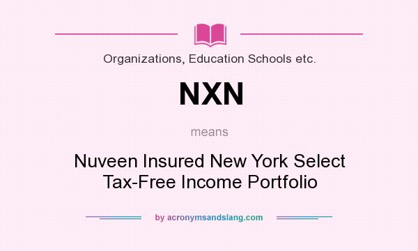 What does NXN mean? It stands for Nuveen Insured New York Select Tax-Free Income Portfolio