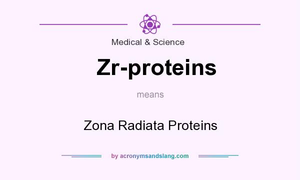 What does Zr-proteins mean? It stands for Zona Radiata Proteins