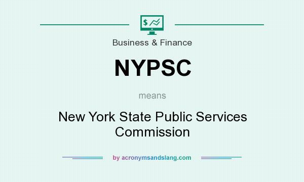 What does NYPSC mean? It stands for New York State Public Services Commission