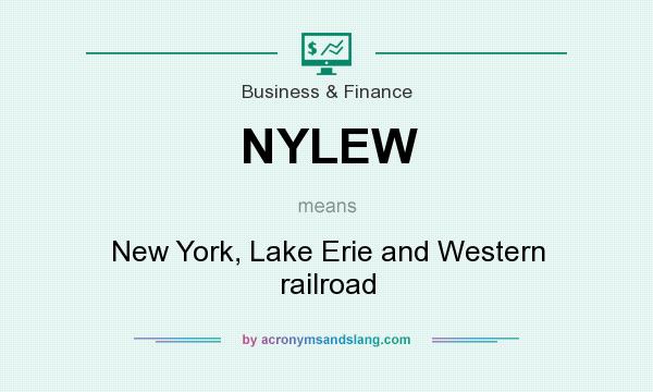 What does NYLEW mean? It stands for New York, Lake Erie and Western railroad
