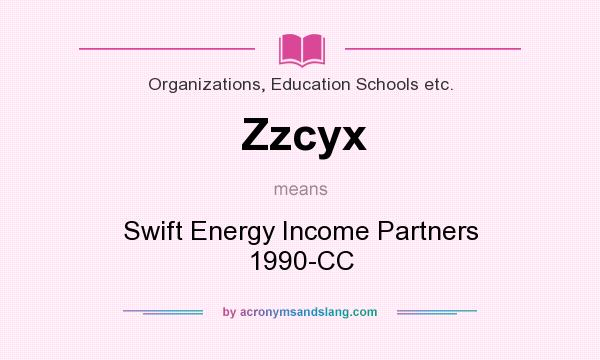 What does Zzcyx mean? It stands for Swift Energy Income Partners 1990-CC
