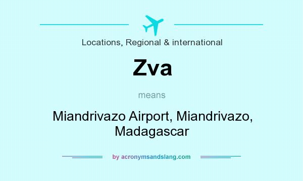 What does Zva mean? It stands for Miandrivazo Airport, Miandrivazo, Madagascar