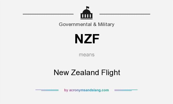 What does NZF mean? It stands for New Zealand Flight