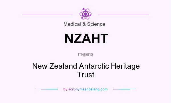 What does NZAHT mean? It stands for New Zealand Antarctic Heritage Trust