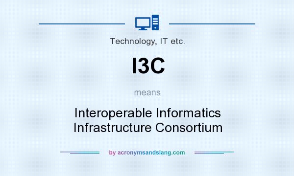 What does I3C mean? It stands for Interoperable Informatics Infrastructure Consortium