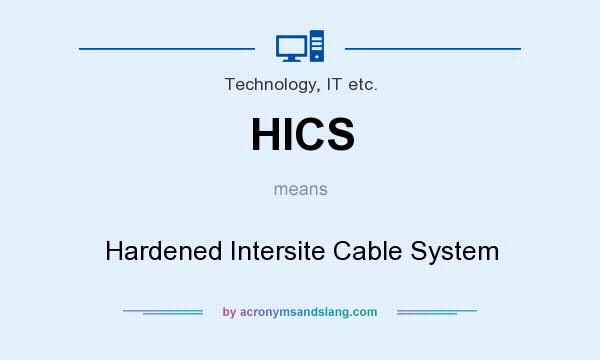 What does HICS mean? It stands for Hardened Intersite Cable System