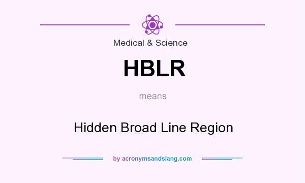 What does HBLR mean? It stands for Hidden Broad Line Region