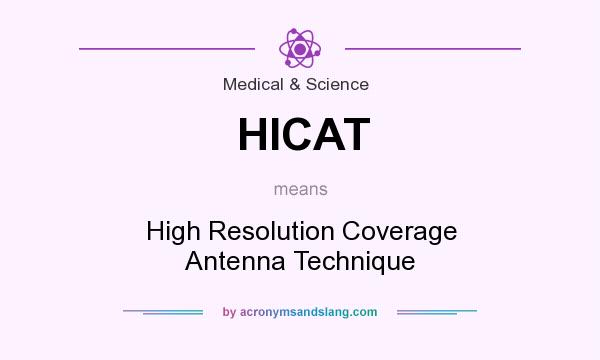 What does HICAT mean? It stands for High Resolution Coverage Antenna Technique