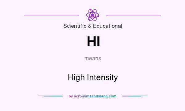 What does HI mean? It stands for High Intensity
