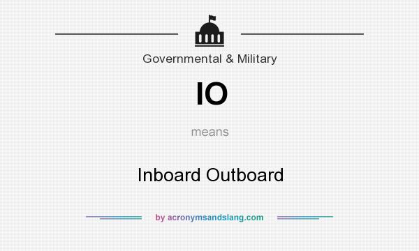 What does IO mean? It stands for Inboard Outboard